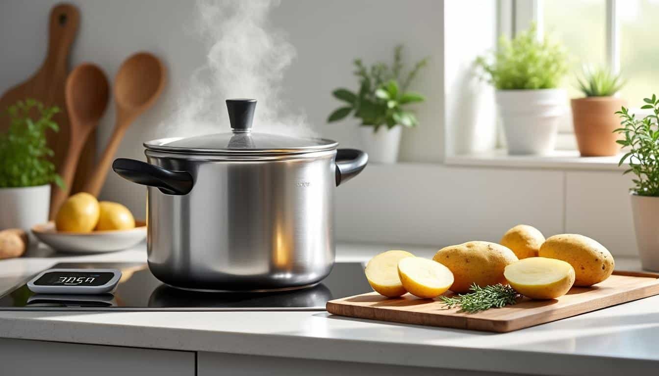 découvrez le guide pratique pour maîtriser le temps de cuisson des pommes de terre en cocotte minute, avec des astuces simples pour des résultats parfaits à chaque fois.